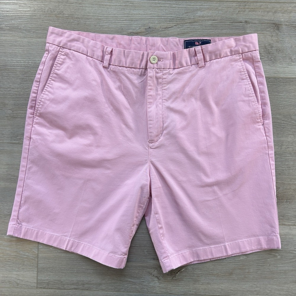 VINEYARD VINES Mens Size 40 Flat Front Shorts Breaker Short‎ Casual Pink